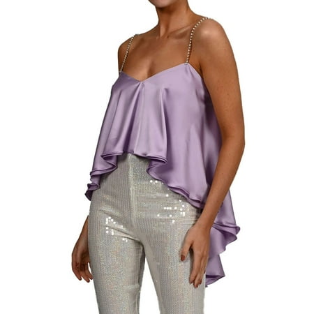 LSFYSZD Women Camisole Top Chained V-neck Ruffled Solid Loose Summer Party Club Ladies Tops
LSFYSZD Women Camisole Top Chained V-neck Ruffled Solid Loose Summer Party Club Ladies Tops
