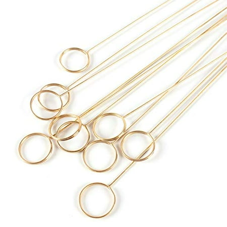 20 Pcs Metal Wire Floral Place Card Holder Pick 13 Inch Gold Photo Clip Memo for Wedding Birthday Baby Shower Party Favor Round
20 Pcs Metal Wire Floral Place Card Holder Pick 13 Inch Gold Photo Clip Memo for Wedding Birthday Baby Shower Party Favor Round