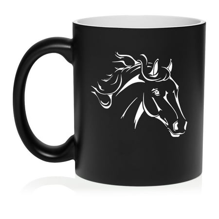 Horse Head Ceramic Coffee Mug Tea Cup Gift for Her Him Friend Coworker Wife Husband Horse Lover (11oz Matte Black)
Horse Head Ceramic Coffee Mug Tea Cup Gift for Her Him Friend Coworker Wife Husband Horse Lover (11oz Matte Black)