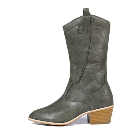 Cathalem Extra Wide Calf Boots for Women plus Size Color High Booties Toe Shoes Embroidery Round SlipOn Middle Heels Solid Retro Shoes Green 7
Cathalem Extra Wide Calf Boots for Women plus Size Color High Booties Toe Shoes Embroidery Round SlipOn Middle Heels Solid Retro Shoes Green 7