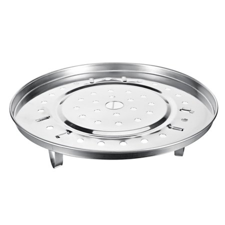 Akoyovwerve Home Kitchen Utensil Stainless Steel Steamer Rack Tray Stand Silver Tone 24cm Diameter