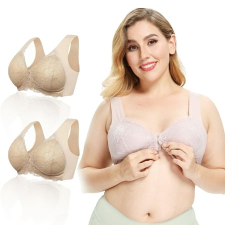 Women Plus Size Bra Women Seamless Bra Wire-Free Front Zipper with Pads Comfortable Breathable Bra 2pcs/3pcs
Women Plus Size Bra Women Seamless Bra Wire-Free Front Zipper with Pads Comfortable Breathable Bra 2pcs/3pcs
