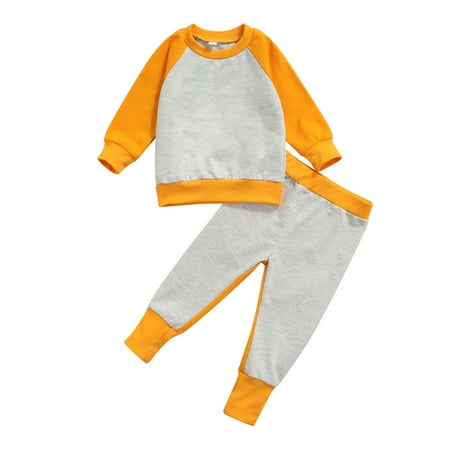 Binpure Kids Autumn Tracksuit Splicing Color Round-Neck Long Sleeves T-Shirt + Elastic Waist Pants for Little Girls Boys
Binpure Kids Autumn Tracksuit Splicing Color Round-Neck Long Sleeves T-Shirt + Elastic Waist Pants for Little Girls Boys