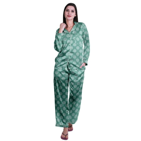 Moomaya Button Up Pajamas For Women Sleepwear Satin Nightwear Pants Loungewear
Moomaya Button Up Pajamas For Women Sleepwear Satin Nightwear Pants Loungewear