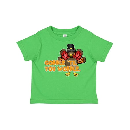 Inktastic Gobble Til You Wobble Gift Toddler Boy or Toddler Girl T-Shirt