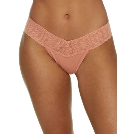 Hanky Panky Womens Eco Rib Original Rise Thong Style-671181