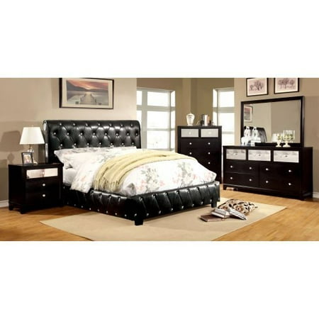 Furniture of America Dahsiel Platform Bed Set with Bluetooth Speakers