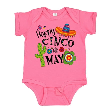 Inktastic Happy Cinco De Mayo- Sombrero Cactus Flowers Gift Baby Boy or Baby Girl Bodysuit
Inktastic Happy Cinco De Mayo- Sombrero Cactus Flowers Gift Baby Boy or Baby Girl Bodysuit