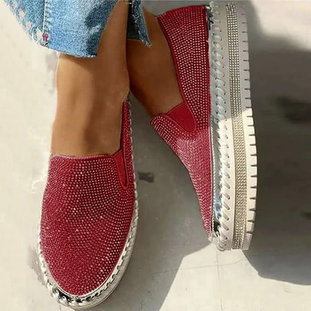 WQJNWEQ Women s Flats Shoes Leisure Single Shoes Rhinestones Thick-Soled Casual Students Shoes Comfort
WQJNWEQ Women s Flats Shoes Leisure Single Shoes Rhinestones Thick-Soled Casual Students Shoes Comfort