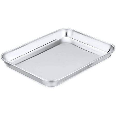 GoXteam Toaster Oven Tray Stainless Steel Toaster Oven Pan Rectangle 10.5 x8 x1 Mirror Finish & Dishwasher Safe Fit Small Toaster Oven
GoXteam Toaster Oven Tray Stainless Steel Toaster Oven Pan Rectangle 10.5 x8 x1 Mirror Finish & Dishwasher Safe Fit Small Toaster Oven