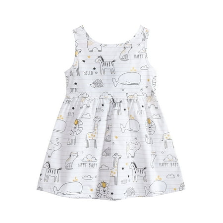 THE WILD Girls Dresses Cute Cartoon Animal Print O-Neck Sleeveless Midi Girls Dresses White
THE WILD Girls Dresses Cute Cartoon Animal Print O-Neck Sleeveless Midi Girls Dresses White