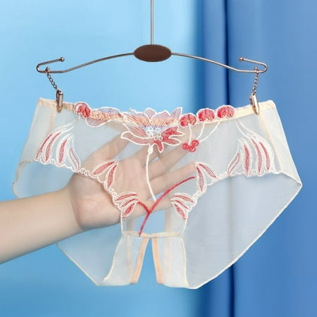 Women Underwear Floral Mesh Comfort Sheer Crotch Slit Seamless Briefs Panties
Women Underwear Floral Mesh Comfort Sheer Crotch Slit Seamless Briefs Panties