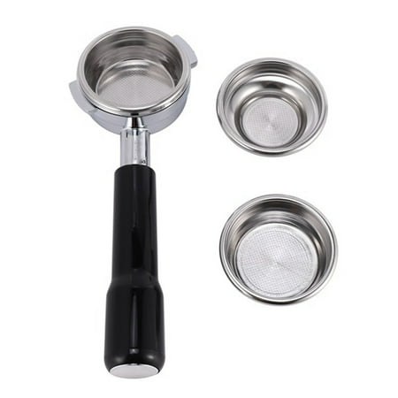 58MM Bottomless Stainless Steel Espresso Coffee Portafilter with Single and Dual Cups Filter Basket
58MM Bottomless Stainless Steel Espresso Coffee Portafilter with Single and Dual Cups Filter Basket