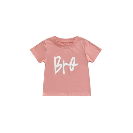ZIYIXIN Toddler Baby Girl Boy T-shirt Brother Sister Matching Shirts Kids Short Sleeve Tops Summer Clothes Dark Pink Bro 3-4 Years
ZIYIXIN Toddler Baby Girl Boy T-shirt Brother Sister Matching Shirts Kids Short Sleeve Tops Summer Clothes Dark Pink Bro 3-4 Years
