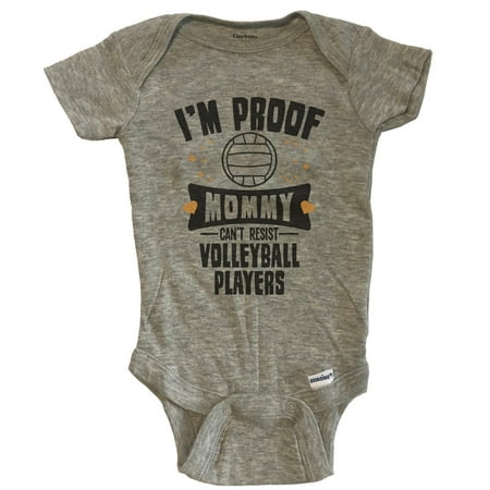 Funny Volleyball Baby Bodysuit - I m Proof Mommy Can t Resist Volleyball Players Baby Bodysuit - Grey
Funny Volleyball Baby Bodysuit - I m Proof Mommy Can t Resist Volleyball Players Baby Bodysuit - Grey