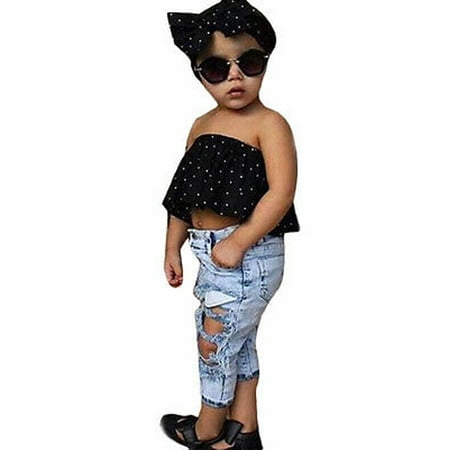 Huakaishijie Newborn Baby Girls Dot Wrapped Chest Bog Hole Jeans Pants Outfits Set 0-3 Years
Huakaishijie Newborn Baby Girls Dot Wrapped Chest Bog Hole Jeans Pants Outfits Set 0-3 Years