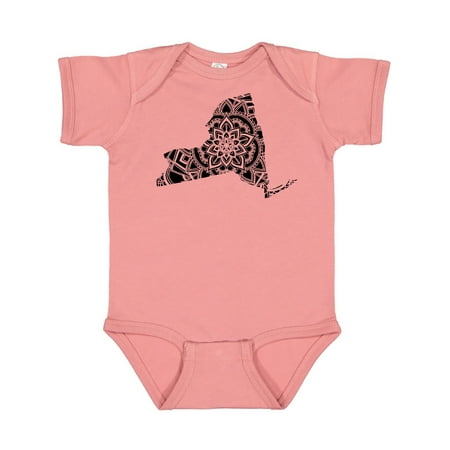 Inktastic New York Silhouette Mandala Gift Baby Boy or Baby Girl Bodysuit