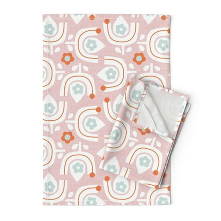 Printed Tea Towel Linen Cotton Canvas - Cotton Candy Pink Flowers Modern Abstract Pastel Print Decorative Kitchen Towel by Spoonflower
Printed Tea Towel Linen Cotton Canvas - Cotton Candy Pink Flowers Modern Abstract Pastel Print Decorative Kitchen Towel by Spoonflower