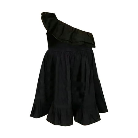 Summer Toddler Girls Dress One Shoulder A Line Ruffles Flowy Dresses Beach Princess Dress Sundress
Summer Toddler Girls Dress One Shoulder A Line Ruffles Flowy Dresses Beach Princess Dress Sundress