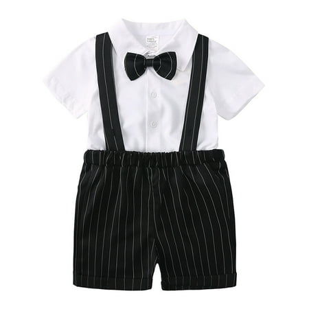 Hunpta Newborn Infant Baby Boys Gentleman Bowtie Suit Striped Suspender Shorts Shirt Tops Set Outfids 2PCS Clothes
Hunpta Newborn Infant Baby Boys Gentleman Bowtie Suit Striped Suspender Shorts Shirt Tops Set Outfids 2PCS Clothes