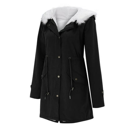 Fleece Scrub Jacket Jackets Thick Collar Women s Outerwear Warm Hooded Big Padded Women s Coat
Fleece Scrub Jacket Jackets Thick Collar Women s Outerwear Warm Hooded Big Padded Women s Coat