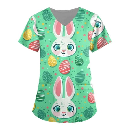 CHMORA Scrub Tops Women Print Print Nurse Uniforms for Women Short Sleeve V-Neck Shirts Tee Tops with Pockets
CHMORA Scrub Tops Women Print Print Nurse Uniforms for Women Short Sleeve V-Neck Shirts Tee Tops with Pockets