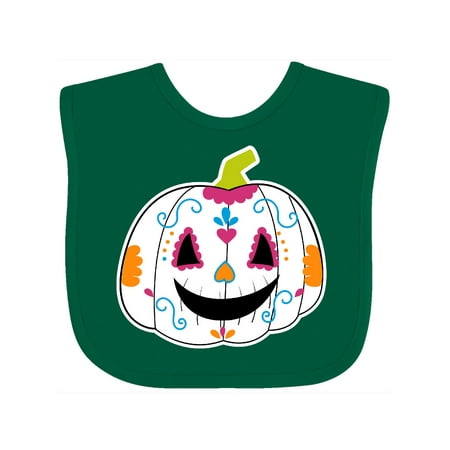 Inktastic Day Of The Dead Pumpkin Gift Baby Boy or Baby Girl Bib