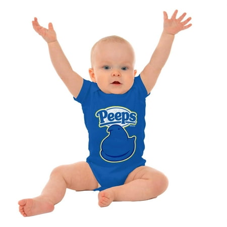 Retro Peeps Marshmallow Candy Logo Romper Boys or Girls Infant Baby Brisco Brands 24M
Retro Peeps Marshmallow Candy Logo Romper Boys or Girls Infant Baby Brisco Brands 24M