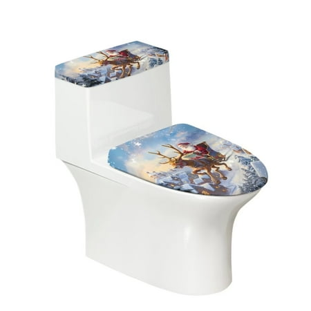 Suhoaziia Christmas Tree Santa Claus Reindeer Toilet Lid Tank Cover Fits Most Size Toilet Lids Skin Friendly Super Soft Toilet Seat Dustproof Bathroom Accessories Dust Cover for Toilet Lid
Suhoaziia Christmas Tree Santa Claus Reindeer Toilet Lid Tank Cover Fits Most Size Toilet Lids Skin Friendly Super Soft Toilet Seat Dustproof Bathroom Accessories Dust Cover for Toilet Lid