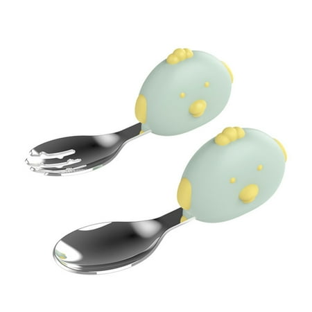 huanledash Baby Tableware 2Pcs/Set Baby Dinnerware Cartoon Chick Portable PP Handle Training Spoon Fork Set for Feeding
huanledash Baby Tableware 2Pcs/Set Baby Dinnerware Cartoon Chick Portable PP Handle Training Spoon Fork Set for Feeding
