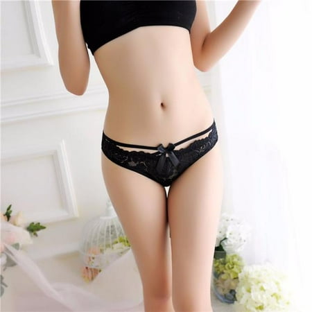 EHTMSAK Womens Sexy Stretch Tangas Lace Underwear G-String Thongs Low Rise T-Back Panties Black one size
EHTMSAK Womens Sexy Stretch Tangas Lace Underwear G-String Thongs Low Rise T-Back Panties Black one size