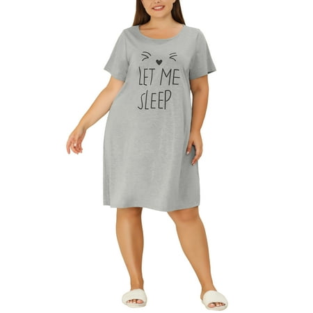 Agnes Orinda Plus Size Nightgowns for Juniors Cat Prints Short Sleeves Lounge Sleep Dress
Agnes Orinda Plus Size Nightgowns for Juniors Cat Prints Short Sleeves Lounge Sleep Dress