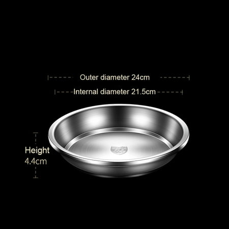 Tookss 304 Stainless Steel Dinner Plates Multipurpose Deep Plate Round Tray China Style Dining Plate
Tookss 304 Stainless Steel Dinner Plates Multipurpose Deep Plate Round Tray China Style Dining Plate