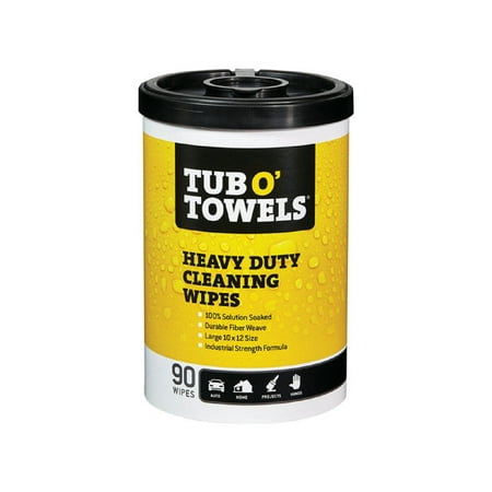 New Tub O Towels Heavy Duty Cleaning Wipes 90-Count Fiber Weave