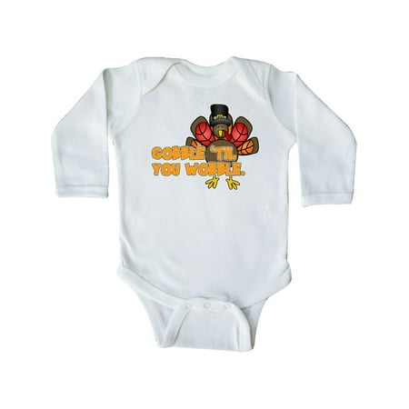 Inktastic Gobble til You Wobble Thanksgiving Gift Baby Boy or Baby Girl Long Sleeve Bodysuit
Inktastic Gobble til You Wobble Thanksgiving Gift Baby Boy or Baby Girl Long Sleeve Bodysuit