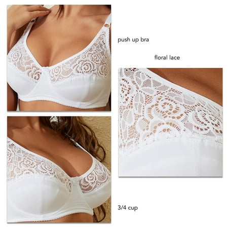 Underwire Everyday Women Women Floral Lace Racerback Underwire Bralette Push Up Cups V Neck Everyday Shoulder Straps Comfortable
Underwire Everyday Women Women Floral Lace Racerback Underwire Bralette Push Up Cups V Neck Everyday Shoulder Straps Comfortable
