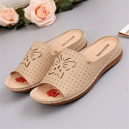 Cathalem Ladies Fashion Roman Slippers Spring And Sandals Summer Flat Hollow Style Women s sandals Soft Indoor Slippers for Women Beige 7.5
Cathalem Ladies Fashion Roman Slippers Spring And Sandals Summer Flat Hollow Style Women s sandals Soft Indoor Slippers for Women Beige 7.5