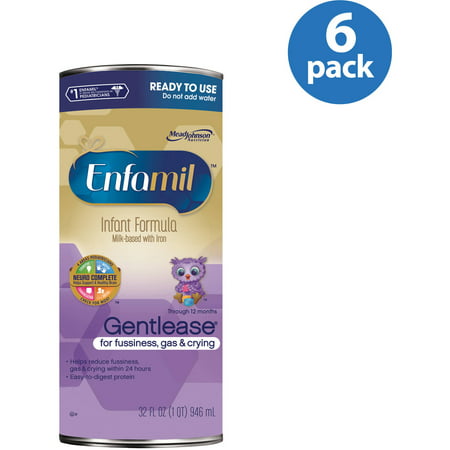 UPC 300871465015 product image for Enfamil Gentlease Formula for Fussiness, Gas and Crying - 32 oz. Can (Pack of 6) | upcitemdb.com