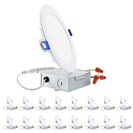 TORCHSTAR 16 Pack 6 Inch LED Recessed Lighting with Junction Box 12W(100W Eqv.) 5%-100% Dimmable 2700K Soft White
TORCHSTAR 16 Pack 6 Inch LED Recessed Lighting with Junction Box 12W(100W Eqv.) 5%-100% Dimmable 2700K Soft White