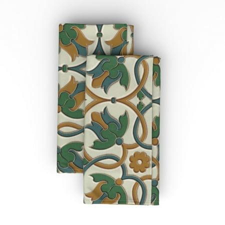 Cotton Sateen Dinner Napkins (Set of 2) - Floral Vintage Decorative Lattice Botanical Garden European Classical Ancient Traditional Geometric Print Cloth Dinner Napkins by Spoonflower
Cotton Sateen Dinner Napkins (Set of 2) - Floral Vintage Decorative Lattice Botanical Garden European Classical Ancient Traditional Geometric Print Cloth Dinner Napkins by Spoonflower