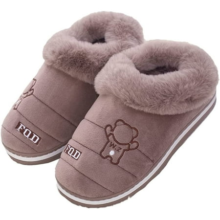 PIKADINGNIS Fluffy Fur Warm Slippers for Women Men Soft Furry Cute Bear Print House Shoes Indoor Wrap Heel
PIKADINGNIS Fluffy Fur Warm Slippers for Women Men Soft Furry Cute Bear Print House Shoes Indoor Wrap Heel