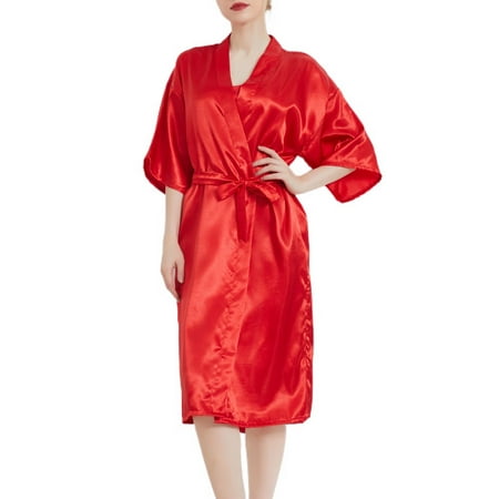 Homgro Women s Satin Robe Short Sleeve Bathrobe Knee Length Lightweight Wedding Soft V Neck Bride Silky Sleepwear Red Large
Homgro Women s Satin Robe Short Sleeve Bathrobe Knee Length Lightweight Wedding Soft V Neck Bride Silky Sleepwear Red Large