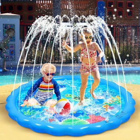 Play Mat TOYANDONA Play Mat 170cm Diameter Inflatable Pad Cartoon Sea Animal Printed Outside Water Play Mat for Kids Aged Beyond 3
Play Mat TOYANDONA Play Mat 170cm Diameter Inflatable Pad Cartoon Sea Animal Printed Outside Water Play Mat for Kids Aged Beyond 3