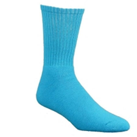 Red Lion Florescent Crew Socks - Turquoise / 9-11 Medium