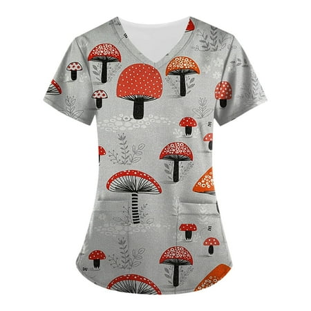 Qcmgmg Nurse Uniforms Women with Two Pockets Cartoon Pattern Short Sleeve Printed Scrub Tops V Neck Loose Fit Ladies Blouses and Tops Long Casual Workwear Maternity Scrubs for Women Dark Gray 3XL
Qcmgmg Nurse Uniforms Women with Two Pockets Cartoon Pattern Short Sleeve Printed Scrub Tops V Neck Loose Fit Ladies Blouses and Tops Long Casual Workwear Maternity Scrubs for Women Dark Gray 3XL