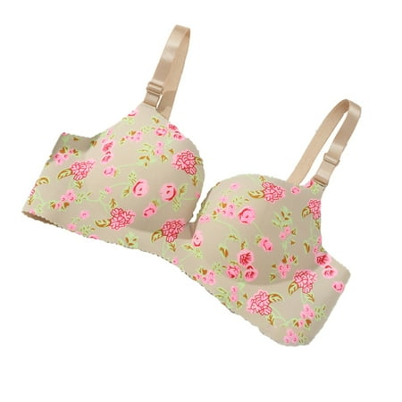 NLAGER Bra Brassiere Floral Print Seamless Women Padded Gathering Bra for Daily Wear
NLAGER Bra Brassiere Floral Print Seamless Women Padded Gathering Bra for Daily Wear