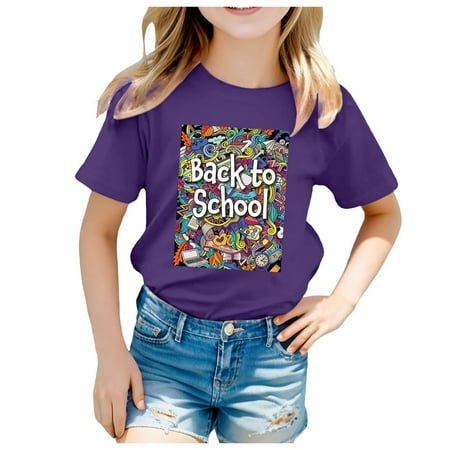 Kids School Season Back to School Season Printed Casual Short Sleeve Top T Shirt Thermal Long Sleeve Girls Girl Clothes Size 6 Rainbow Shirt Toddler Girls Shirts 2t Baby Tee Shirts Girls Kids Clothes
Kids School Season Back to School Season Printed Casual Short Sleeve Top T Shirt Thermal Long Sleeve Girls Girl Clothes Size 6 Rainbow Shirt Toddler Girls Shirts 2t Baby Tee Shirts Girls Kids Clothes