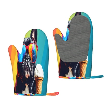 Matuu Rainbow Bulldog Sunglasses for Silicone Oven Gloves Heat Resistant Grilling Gloves Non-Slip Silicone Oven Mitt Great for Grilling Kitchen and Cooking
Matuu Rainbow Bulldog Sunglasses for Silicone Oven Gloves Heat Resistant Grilling Gloves Non-Slip Silicone Oven Mitt Great for Grilling Kitchen and Cooking