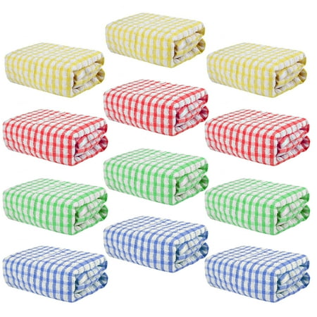 12Pcs Cotton Plaid Kitchen Dish Cloths Ultra Soft Absorbent Quick Drying Dish Towels 12x12 Inches Restaurant Tea Cloths Household Supplies
12Pcs Cotton Plaid Kitchen Dish Cloths Ultra Soft Absorbent Quick Drying Dish Towels 12x12 Inches Restaurant Tea Cloths Household Supplies