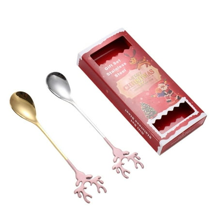 2pcs/set Deer Head Shape Stainless Steel Stirring Dessert Christmas Spoon Coffee Elk Spoon
2pcs/set Deer Head Shape Stainless Steel Stirring Dessert Christmas Spoon Coffee Elk Spoon